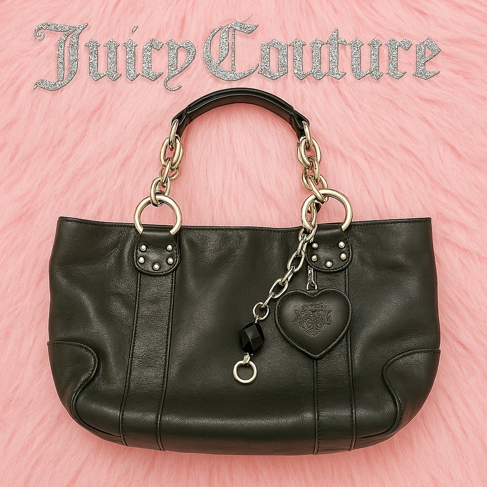 🖤 Vintage Juicy Couture Leather Satchel – Y2K Boutique Edition